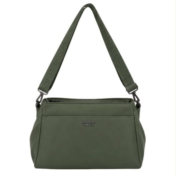 Bolso de Hombro en Nylon para Mujer Nazareno Gabrielli con 4 Compartimentos - Imagen 4
