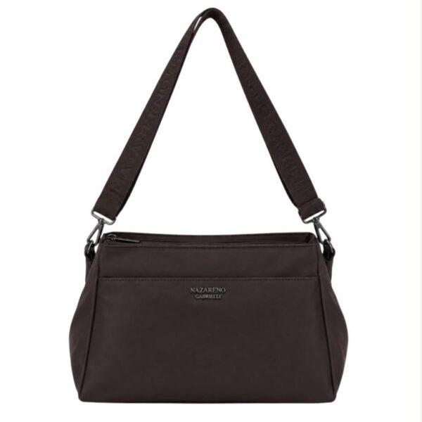Bolso de Hombro en Nylon para Mujer Nazareno Gabrielli con 4 Compartimentos - Imagen 8