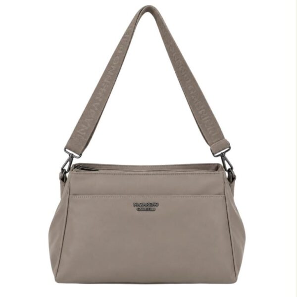 Bolso de Hombro en Nylon para Mujer Nazareno Gabrielli con 4 Compartimentos - Imagen 2