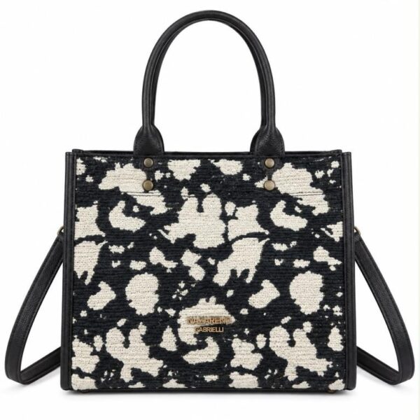 Bolso de Mano Sintético Shopper Tricolor Nazareno Gabrielli con Gran Capacidad para Mujer - Imagen 5