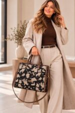Bolso de Mano Sintético Shopper Tricolor Nazareno Gabrielli con Gran Capacidad para Mujer - Imagen 2