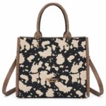 Bolso de Mano Sintético Shopper Tricolor Nazareno Gabrielli con Gran Capacidad para Mujer