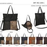 Bolso de Hombro Sintético Nazareno Gabrielli con MultiEstampado y Gran Capacidad para Mujer
