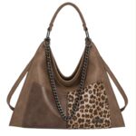 Bolso de Hombro Hobo Sintético Nazareno Gabrielli con 2 Compartimentos Frontales Originales - Imagen 3