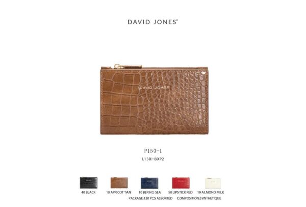 Monedero Sintético David Jones con Diseño Coco, Caja, Cremallera y Botón para Mujer - Imagen 6