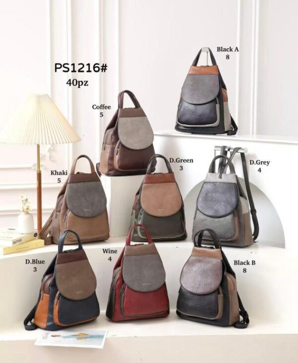 Mochila Antirrobo Sintética Maxfly de Mujer con Diseño Multicolor y Solapa Frontal - Imagen 2