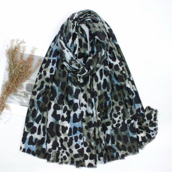 Bufanda de Lana para Mujer con Diseño Animal Print y Alegre Estilo - Imagen 4