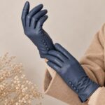 Bonitos Guantes de Mujer en Piel con Gran Calidad y Elegante Diseño Botones - Imagen 3