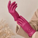 Bonitos Guantes de Mujer en Piel con Gran Calidad y Elegante Diseño Botones - Imagen 5