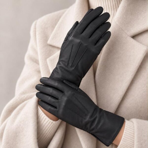 Preciosos Guantes de Mujer en Piel con Gran Calidad y Diseño Clásico y Elegante - Imagen 3