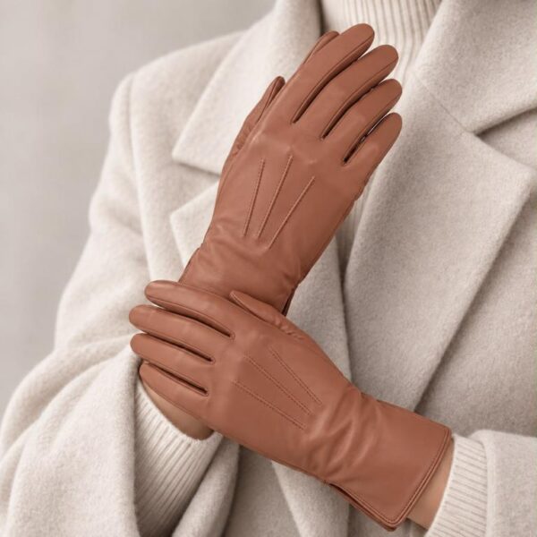 Preciosos Guantes de Mujer en Piel con Gran Calidad y Diseño Clásico y Elegante - Imagen 4