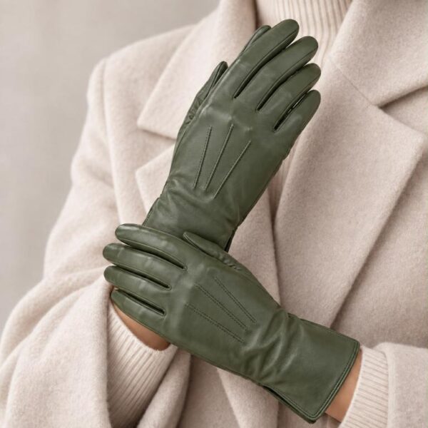 Preciosos Guantes de Mujer en Piel con Gran Calidad y Diseño Clásico y Elegante - Imagen 5