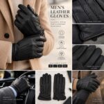 Elegantes Guantes de Hombre en Piel con Gran Calidad y Bonitos Acabados
