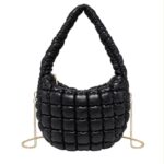 Bolso de Hombro Sintético Acolchado para Mujer con Asa de Cadena Dorada Extraíble - Imagen 7