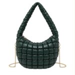 Bolso de Hombro Sintético Acolchado para Mujer con Asa de Cadena Dorada Extraíble - Imagen 4