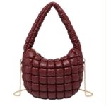 Bolso de Hombro Sintético Acolchado para Mujer con Asa de Cadena Dorada Extraíble - Imagen 6