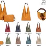Bolso de Hombro Sintético con Asa Marrón, Compartimentos Externos y Bolsito Extra