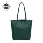 Bolso de Mano tipo Shopper en Piel Italiana para Mujer con Asas Largas y Cierre de Cremallera - Imagen 6