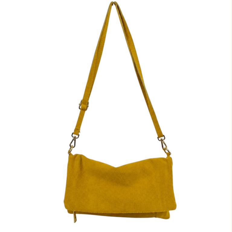 CG58079-Frontal Bolso Bandolera en Piel de Serraje con Solapa de Botones y Bolsillo Trasero para Mujer - Imagen 1