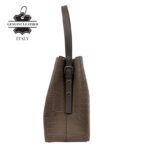 Bolso de Hombro Premium en Piel Italiana Bucket con Diseño Croco y Monedero Extra - Imagen 8