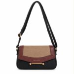 Bolso de Hombro Sintético Tricolor Gino Valentini con Solapa Original  y Bonito Diseño para Mujer - Imagen 5