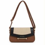 Bolso de Hombro Sintético Tricolor Gino Valentini con Solapa Original  y Bonito Diseño para Mujer - Imagen 6