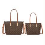 Pack 2 Bolsos de Hombro Sintéticos tipo Shopper D. Cristina con Diseño Elegante Mujer