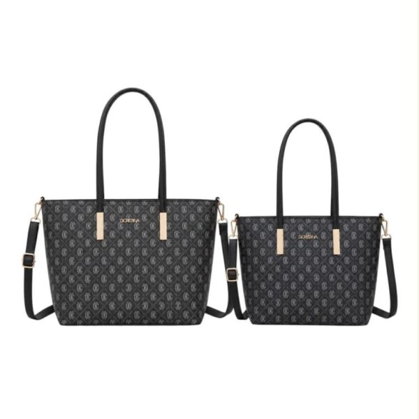Pack 2 Bolsos de Hombro Sintéticos tipo Shopper D. Cristina con Diseño Elegante Mujer - Imagen 3