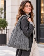 Shopper Ganchillo de lana y alpaca para regalos de mujer - Imagen 2