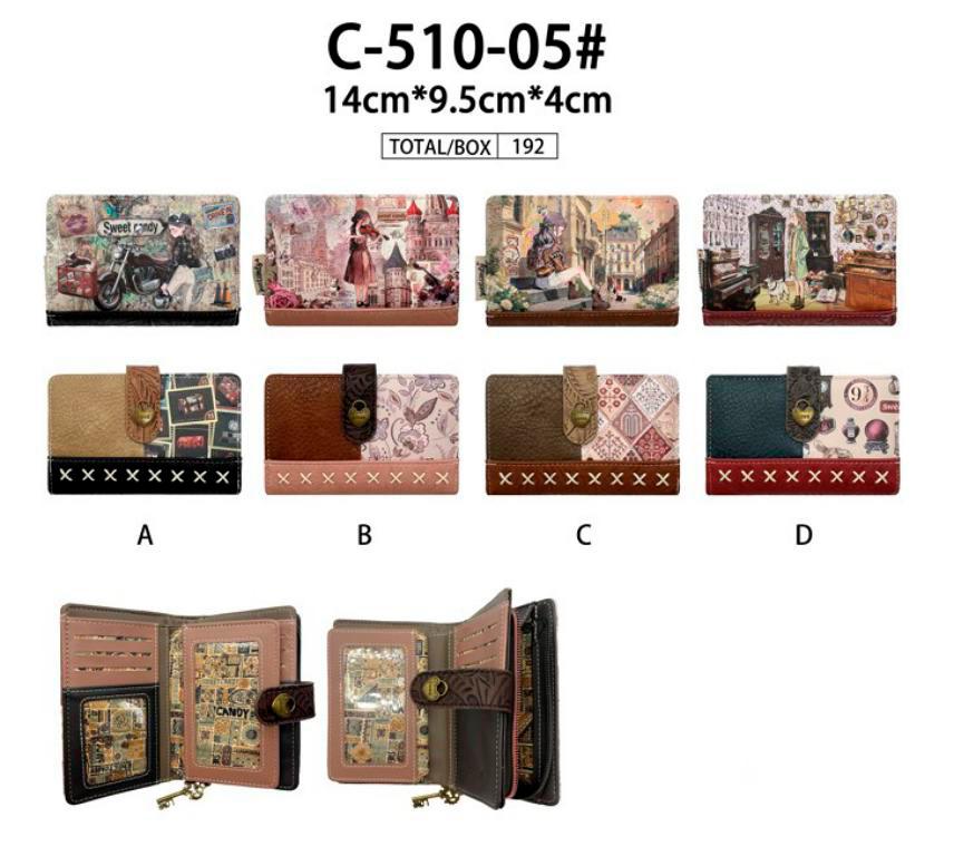 CGC510-05-All Monedero Sintético Muñeca Sweet Candy con Mini Solapa y Cremallera con Llave Mujer - Imagen 1