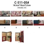 Cartera Larga Sintética Muñeca Sweet Candy con Mini Solapa y Cremallera para Mujer