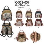 Mochila Sintética Antirrobo con Diseño Muñeca Sweet Candy y 2 Bolsillos Frontales para Mujer