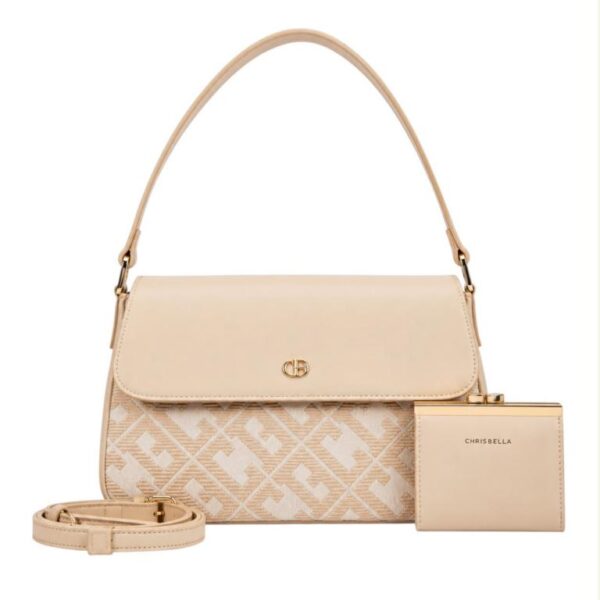 Bolso de Hombro Chrisbella en Piel Sintética con Monedero Extra para Mujer - Imagen 3