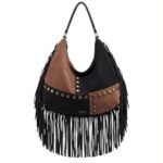 Bolso de Hombro Sintético Coveri Collection con Flecos y Tachuelas Frontales Mujer - Imagen 7