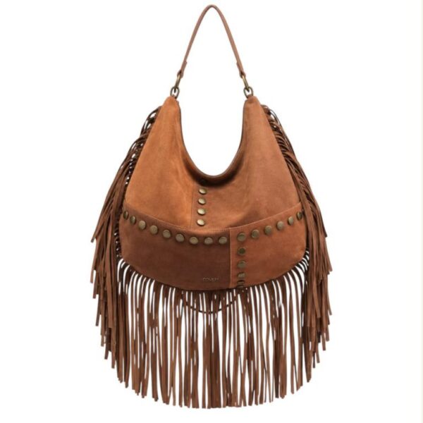 Bolso de Hombro Sintético Coveri Collection con Flecos y Tachuelas Frontales Mujer - Imagen 3