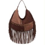 Bolso de Hombro Sintético Coveri Collection con Flecos y Tachuelas Frontales Mujer - Imagen 4