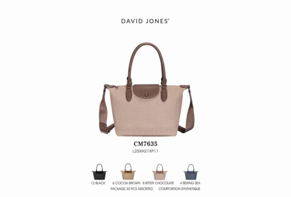 Bolso de Mano Sintético David Jones con Gran Calidad, Elegante Diseño y Mini Solapa para Mujer - Imagen 5