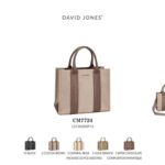 Bolso de Mano Sintético Bicolor tipo Tote David Jones con Gran Calidad y Cremallera para Mujer