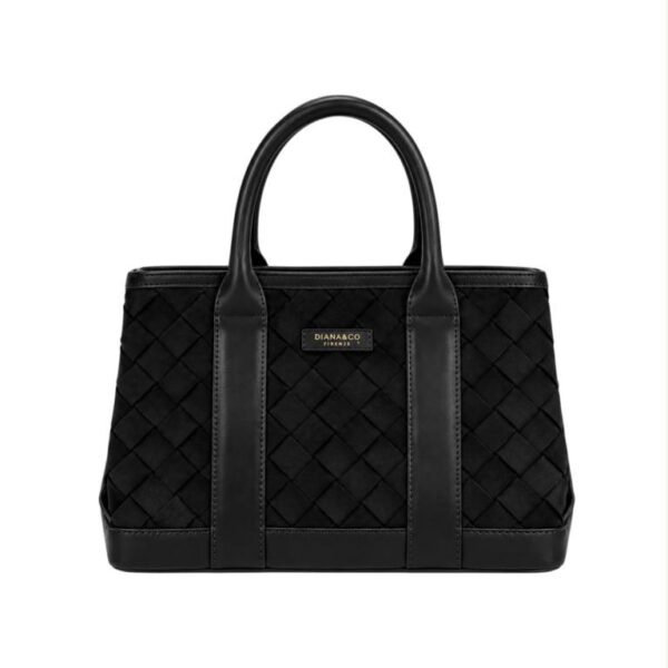 Bolso Sintético Diana & Co Firenze con Frontal Trenzado, Estilo Serraje y Botones Laterales - Imagen 3