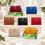 Cartera Premium Pequeña de Gran Calidad Mujer en Piel con Caja e Interior Multicolor - Imagen 8