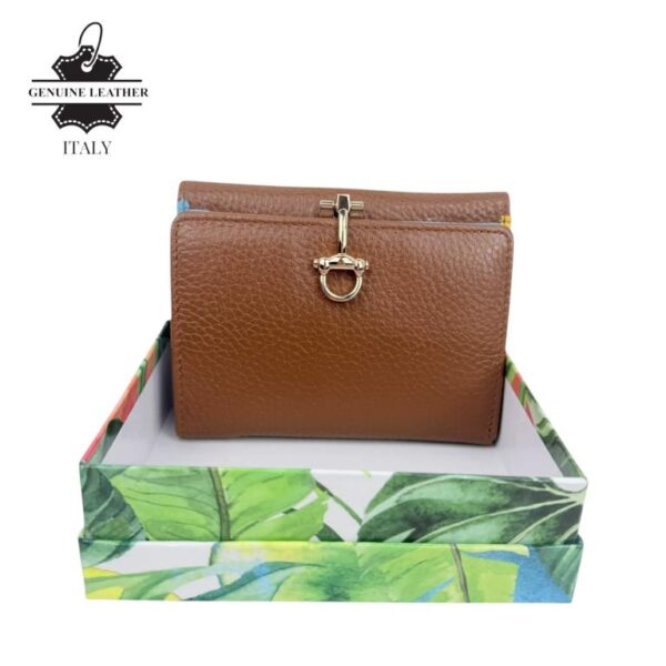 Cartera Premium Pequeña de Gran Calidad Mujer en Piel con Caja e Interior Multicolor - Imagen 6