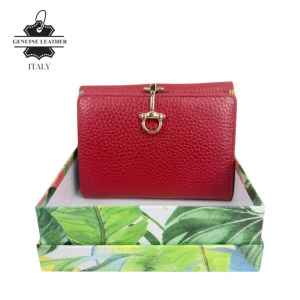 Cartera Premium Pequeña de Gran Calidad Mujer en Piel con Caja e Interior Multicolor - Imagen 7