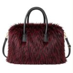 Bolso de Mano tipo Maletín con Pelo Sintético, Gran Calidad y Tira Bandolera Ajustable para Mujer - Imagen 5