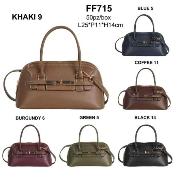 Bolso de Mano Sintético y Compacto con Frontal Original y Cierre de Cremallera para Mujer - Imagen 8