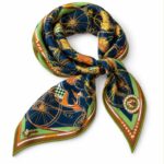 Pañuelo Reversible Cuadrado de Cashmere y Seda para Mujer con Diseño Premium - Imagen 2