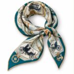 Pañuelo Reversible Cuadrado de Cashmere y Seda para Mujer con Diseño Premium - Imagen 3