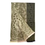 Bufanda de Lana Reversible con Precioso Diseño y Colores Vivos para Mujer