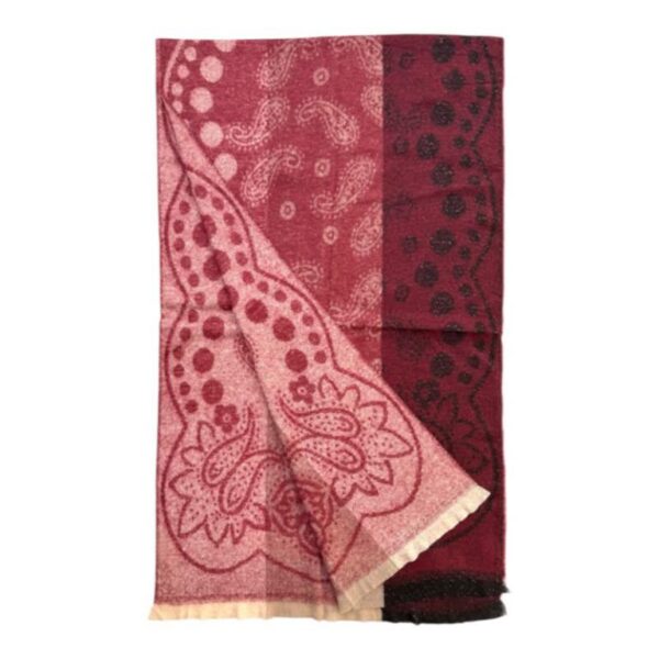 Bufanda de Lana Reversible con Precioso Diseño y Colores Vivos para Mujer - Imagen 7