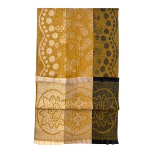 Bufanda de Lana Reversible con Precioso Diseño y Colores Vivos para Mujer - Imagen 11