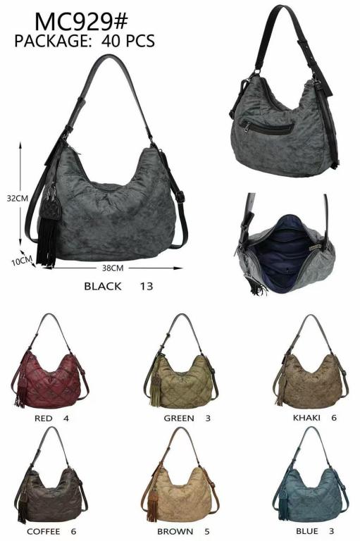 CGMC929-All Bolso de Hombro Sintético Acolchado tipo Hobo con Decoración Frontal y Bolsillo Trasero Mujer - Imagen 1